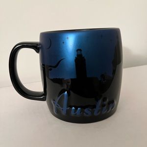 Americaware Austin TX Night Sky 2014 Blue & Black Oversized Coffee Mug Size 24oz